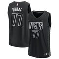 Mens Brooklyn Nets #77 Ben Saraf Black Statement Edition Swingman Jersey