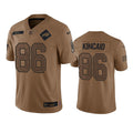 Mens Buffalo Bills #86 Dalton Kincaid Brown 2023 Salute To Service Limited Jersey