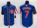 Men’s Chicago Cubs Dansby Swanson #7 Royal Jersey