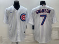 Men’s Chicago Cubs Dansby Swanson White Home Jersey