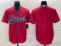 Men’s Chicago Cubs Red Blank Jersey