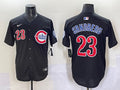 Men’s Chicago Cubs Ryne Sandberg #23 Black Limited Jersey