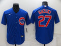 Men’s Chicago Cubs Seiya Suzuki #27 Blue Baseball Jersey