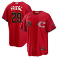 Men’s Cincinnati Reds #29 TJ Friedl Red 2026 City Connect Stitched Jersey