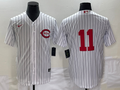 Men’s Cincinnati Reds Barry Larkin #11 White 2022 MLB at Field of Dreams Authentic Jersey