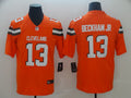 Men’s Cleveland Browns #13 Odell Beckham Jr Stitched Nike Orange Vapor Player Limited Jersey