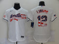 Men's Cleveland Guardians Francisco Lindor #12 White Authentic Baseba