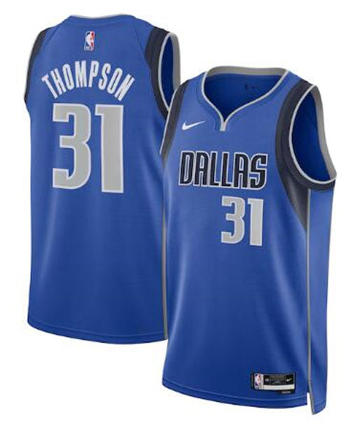 Mens Dallas Mavericks #31 Klay Thompson Nike Blue Icon Edition Swingman Jersey