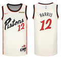 Mens Detroit Pistons #12 Tobias Harris Cream 2024-25 City Edition Swingman Jersey