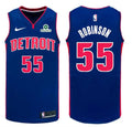 Mens Detroit Pistons #55 Duncan Robinson Blue Icon Edition Swingman Jersey