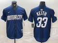 Men’s Detroit Tigers Colt Keith #33 Navy 2024 City Connect Limited Jersey