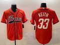 Men’s Detroit Tigers Colt Keith #33 Orange Jersey