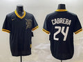 Men’s Detroit Tigers Miguel Cabrera #24 Black Jersey
