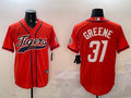 Men’s Detroit Tigers Riley Greene #31 Orange Jersey