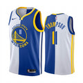Mens Golden State Warriors #11 Klay Thompson Nike White Royal Split Edition Jersey