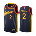 Mens Golden State Warriors #2 Chris Chiozza Navy 2020-21 City Edition Jersey