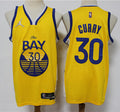 Men’s Golden State Warriors #30 Stephen Curry Jordan Brand Gold Statement Edition Finished  Jersey