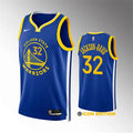 Mens Golden State Warriors #32 Trayce Jackson-Davis Royal Icon Edition Swingman Jersey