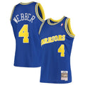 Men’s Golden State Warriors #4 Chris Webber 1993-994 Royal Mitchell & Ness Hardwood Classics Throwback Swingman Jersey