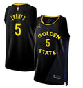 Mens Golden State Warriors #5 Kevon Looney 2024-25 Black Statement Edition Swingman Jersey
