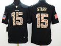 Men’s Green Bay Packers Bart Starr #15 Black Jersey