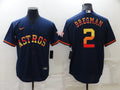 Men’s Houston Astros Alex Bregman #2 Navy Team Jersey