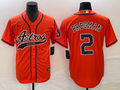 Men’s Houston Astros Alex Bregman #2 Orange Jersey Joint Edition