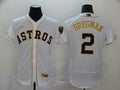 Men’s Houston Astros Alex Bregman #2 White Authentic Jersey