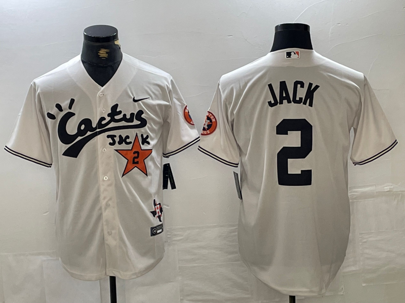 Men’s Houston Astros Alex Bregman #2 White Limited Jersey Joint Edition