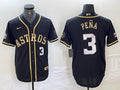 Men’s Houston Astros Jeremy Pena #3 Black Jersey