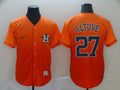 Men’s Houston Astros Jose Altuve #27 Orange Jersey