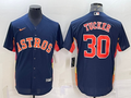 Men’s Houston Astros Kyle Tucker #30 Navy Alternate Name Jersey