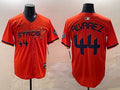 Men’s Houston Astros Yordan Alvarez #44 Orange 2025 City Connect Limited Jersey