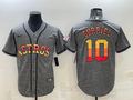 Men’s Houston Astros Yuli Gurriel #10 Gray Team Jersey