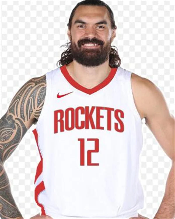 Mens Houston Rockets #12 Steven Adams Nike White Association Edition Swingman Jersey