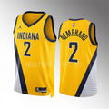 Mens Indiana Pacers #2 Andrew Nembhard Yellow Statement Edition Swingman Jersey