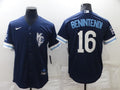 Men’s Kansas City Royals Andrew Benintendi #16 Navy Baseball Jersey