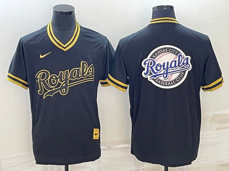 Men’s Kansas City Royals Black Alternate Team Logo Jersey