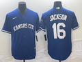 Men’s Kansas City Royals Bo Jackson #16 Royal Alternate Cooperstown Collection Jersey