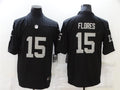 Mens Las Vegas Raiders Retired Player #15 Tom Flores Nike Black Vapor Limited Jersey