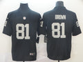 Men’s  Las Vegas Raiders Retired Player #81 Tim Brown Nike Black Football Game Jersey
