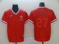 Men’s Los Angeles Angels Mike Trout #27 Red Printed Baseball Jersey