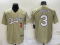 Men’s Los Angeles Dodgers Chris Taylor #3 Gold Baseball Jersey