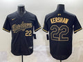 Men’s Los Angeles Dodgers Clayton Kershaw #22 Black Jersey