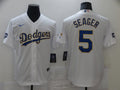 Men’s Los Angeles Dodgers Corey Seager #5 White Baseball Jersey