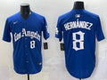 Men’s Los Angeles Dodgers Enrique Hernandez #8 Royal Alternate Jersey