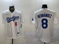 Men’s Los Angeles Dodgers Enrique Hernandez #8 White Jersey