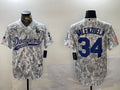 Men’s Los Angeles Dodgers Fernando Valenzuela #34 Arctic Camo 2024 Salute to Service Limited Jersey