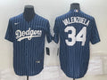 Men’s Los Angeles Dodgers Fernando Valenzuela #34 Blue Baseball Jersey