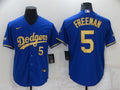 Men’s Los Angeles Dodgers Freddie Freeman #5 Blue Jersey